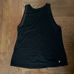 Black athletic tank top